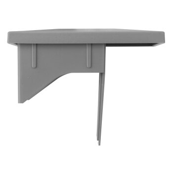 Innenkappe für Zaunpfosten mit Überstand 40 x 60 mm grau (RAL 7040)