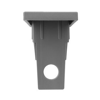Innenkappe für Zaunpfosten mit Überstand 40 x 60 mm grau (RAL 7040)