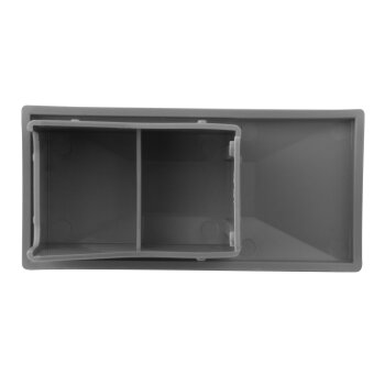 Innenkappe für Zaunpfosten mit Überstand 40 x 60 mm grau (RAL 7040)