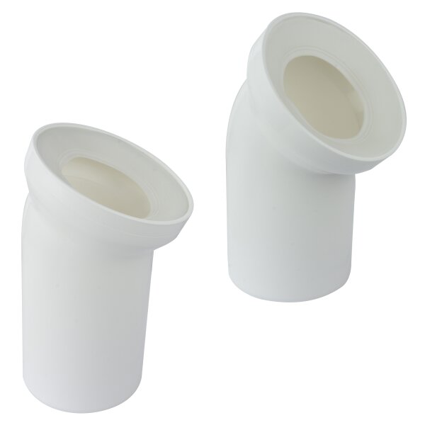 WC Anschlussbogen 22° 45° Ø110mm