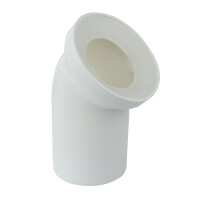 WC Anschlussbogen Ø110mm 45° 1