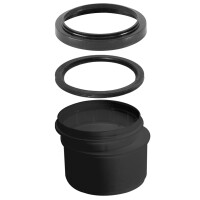 WC Anschluss Ø90 - 110 mm Anschluss exzent. 4