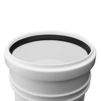HT-Komponenten weiß Langmuffe 250 mm Ø 110 mm