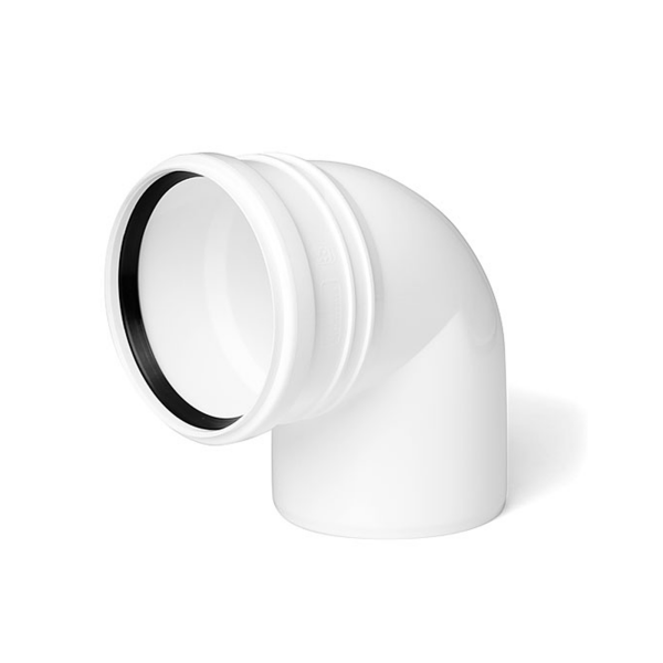 HT-Komponenten weiß Bogen 90° Ø 110 mm