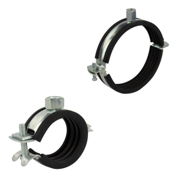 Rohrschelle mit Gummidichtung Ø 12 - 219 mm