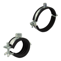 Rohrschelle mit Gummidichtung &Oslash; 12 - 219 mm
