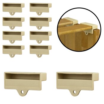 10x Lattenrosthalter 55 x 8 mm