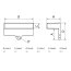 10x Lattenrosthalter 55 x 8 mm