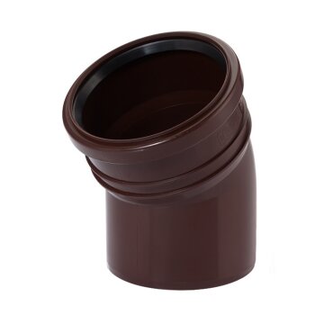 Entwässerungssystem DN110 braun Bogen DN110 - 30°