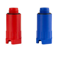 Baustopfen 1/2" Abdrückstopfen Set 1 (1 x rot/1x b