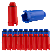 Baustopfen 1/2" Abdrückstopfen Set 2 (10x rot/10x 