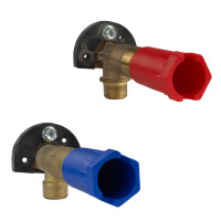 Baustopfen 1/2" Abdrückstopfen Set 2 (10x rot/10x 