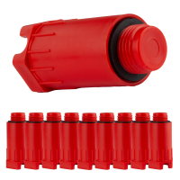 Baustopfen 1/2" Abdrückstopfen Set 3 (10x rot) 1