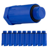 Baustopfen 1/2" Abdrückstopfen Set 4 (10x blau) 1