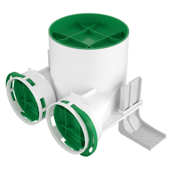 Anschlusskasten Ø 125 mm Ø 75 mm 2 Stück