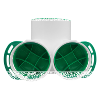 Anschlusskasten Ø 125 mm Ø 90 mm 2 Stück 
