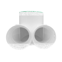 Anschlusskasten Ø 125 mm Ø 90 mm 2 Stück 