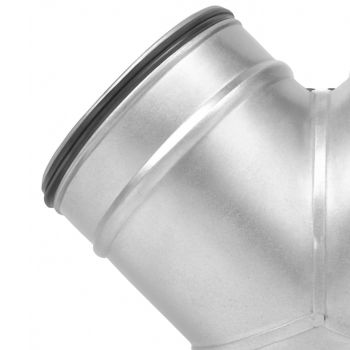 Y-Stück 45 ° mit Doppellippendichtung Ø 125 - 125 - 125 mm