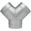 Y-Stück 45 ° Ø 100 - 100 - 100 mm