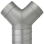 Y-Stück 45 ° Ø 100 - 100 - 100 mm