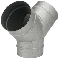 Y-Stück 45 ° Ø 100 - 100 - 100 mm 2