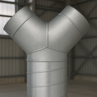 Y-Stück 45 ° Ø 100 - 100 - 100 mm 5
