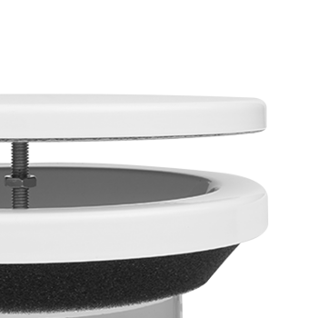 Anemostat Zuluft Metall Ø 100 mm weiß