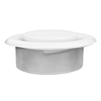 Anemostat Abluft Metall Ø 80 mm weiß 5