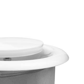 Anemostat Abluft Metall Ø 100 mm weiß
