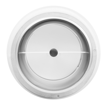 Anemostat Abluft Metall Ø 125 mm weiß