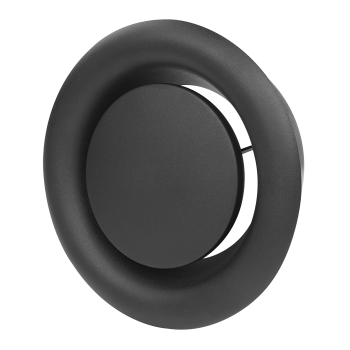 Anemostat Abluft Metall Ø 125 mm anthrazit