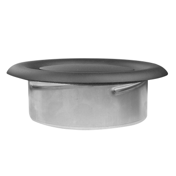 Anemostat Abluft Metall Ø 125 mm anthrazit