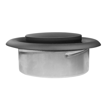 Anemostat Abluft Metall Ø 125 mm anthrazit