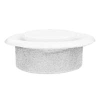 Anemostat Abluft Metall Ø 160 mm weiß 5
