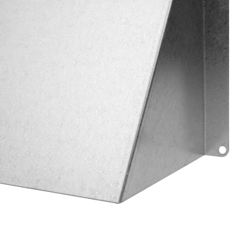 Wetterschutzhaube verzinkter Stahl 140 x 80 mm verzinkt