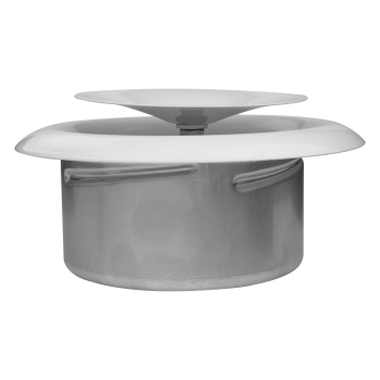Anemostat Zuluft Metall Ø 100 mm weiß