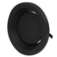 Anemostat Abluft Metall Ø 125 mm anthrazit 1