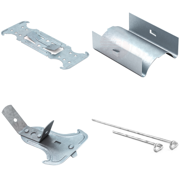 Kreuzverbinder Längsverbinder Schnellabhänger Ösendraht 90° für CD-Profil 60/27 VPE 100 Stk.