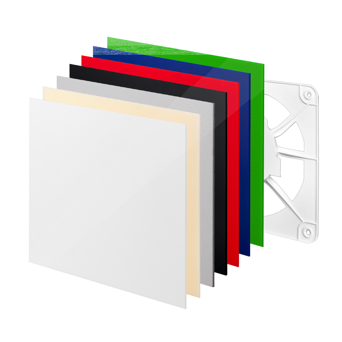 Lüftungsgitter Mit Glasfront – 175 X 175 Mm, Wechselbare Designabdeckung