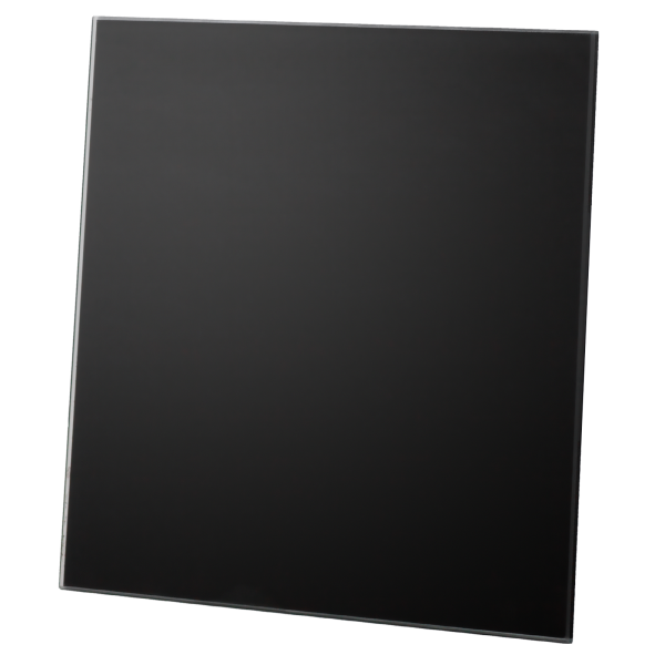 StraightLine matt Wandabdeckung 175 x 175 mm Echtglas - schwarz matt mit Halterung