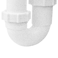 Ø 40 mm Siphon | zwei Ablaufventile | quadratischer &