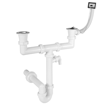 Ø 40 mm Siphon | zwei Ablaufventile |...