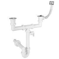 Ø 40 mm Siphon | zwei Ablaufventi gallery