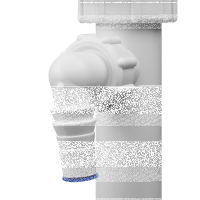 Ø 40 mm Siphon | zwei Ablaufventile | quadratischer &