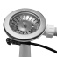 Ø 50 mm Siphon | zwei Ablaufventile | runder Überlauf | Bowdenzug | Geräteanschluss