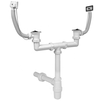 Ø 40 mm Siphon | zwei Ablaufventile |...