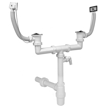 Ø 40 mm Siphon | zwei Ablaufventile |...