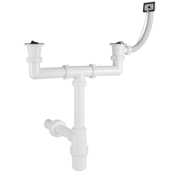 Ø 40 mm Siphon | zwei Ablaufventile |...