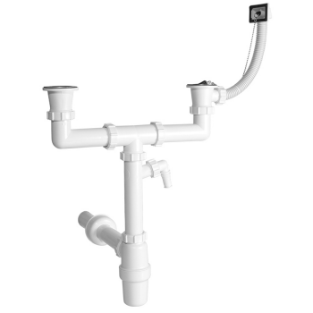 Ø 40 mm Siphon | zwei Ablaufventile |...