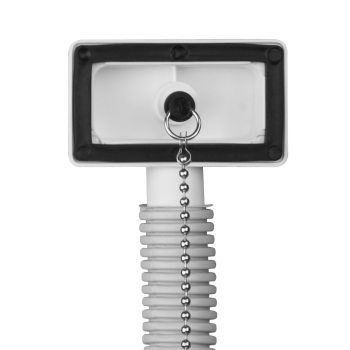 Ø 40 mm Siphon | zwei Ablaufventile | quadratischer Überlauf | Geräteanschluss